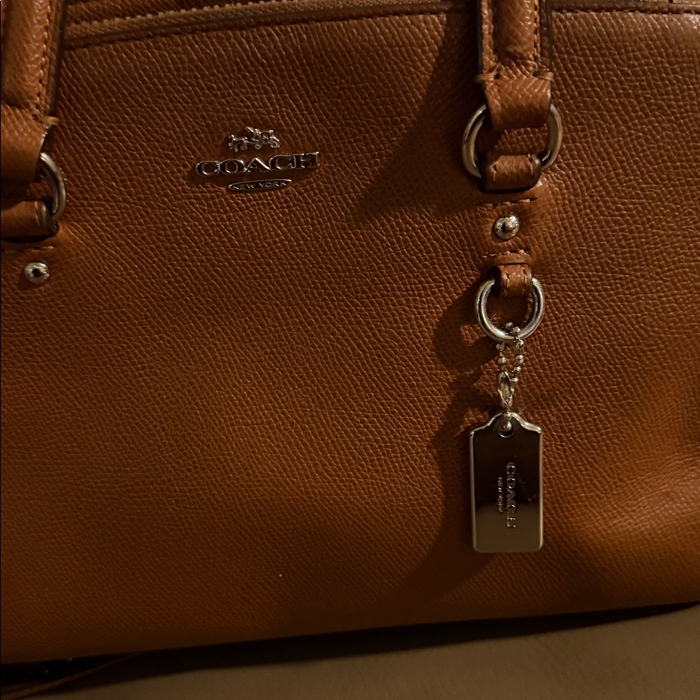 Coach Brown Leather Shoulder Bag - Picture 3 of 11